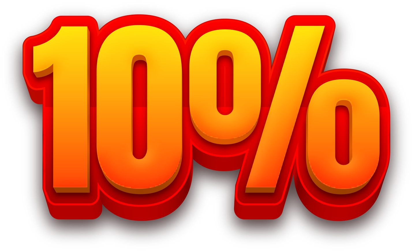 10% Lettering For Discount